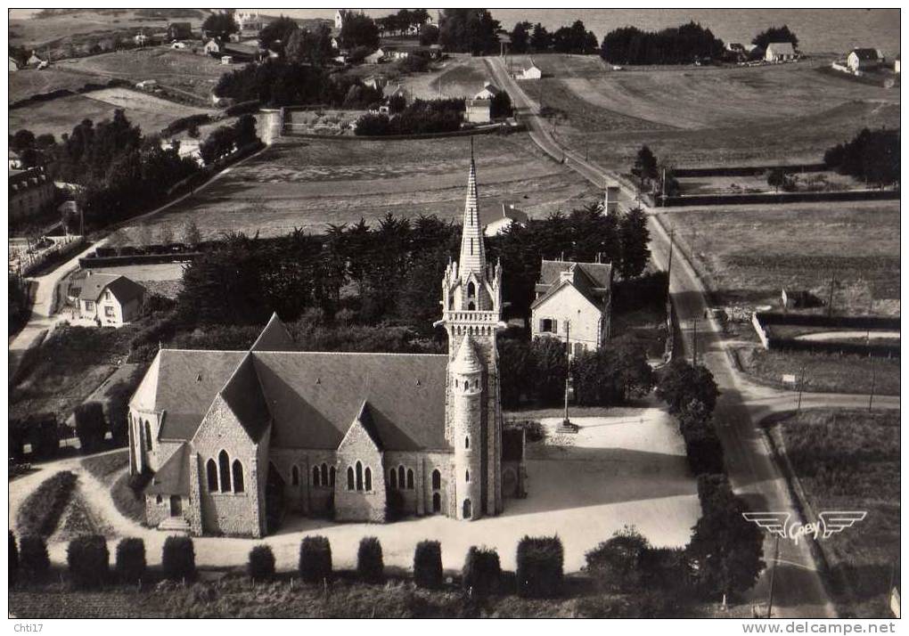 SAINT JACUT DE LA MER QUARTIER EGLISE ET CHEF DE L ISLE VUE GENERALE   CIRC 1959    EDIT  GABY - Saint-Jacut-de-la-Mer