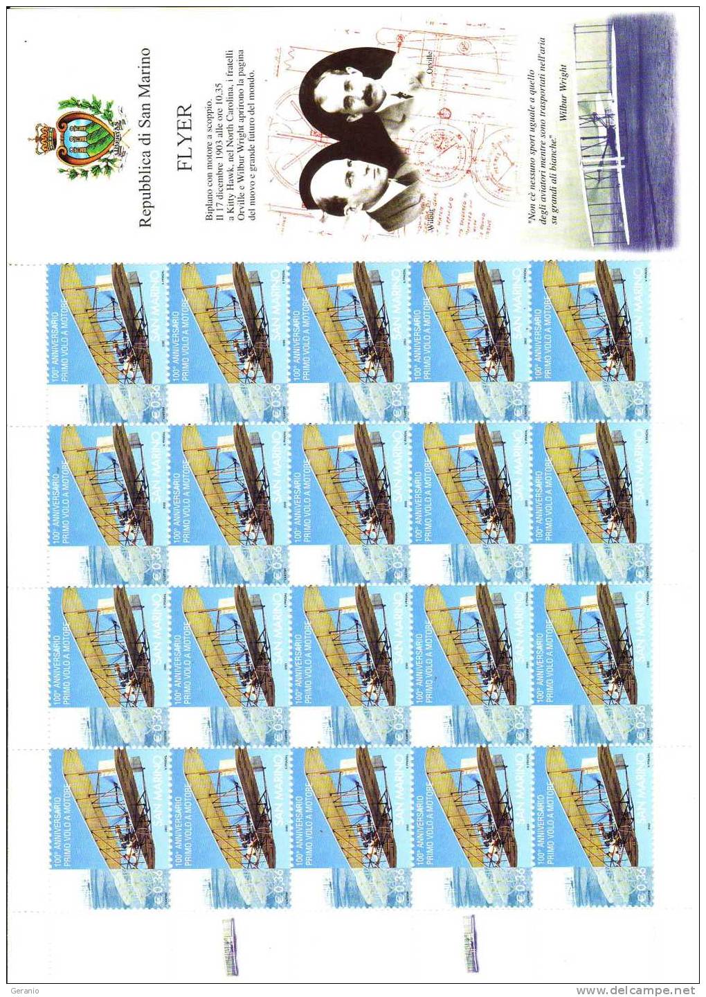 SAN MARINO FOGLIETTO NUOVO - Unused Stamps