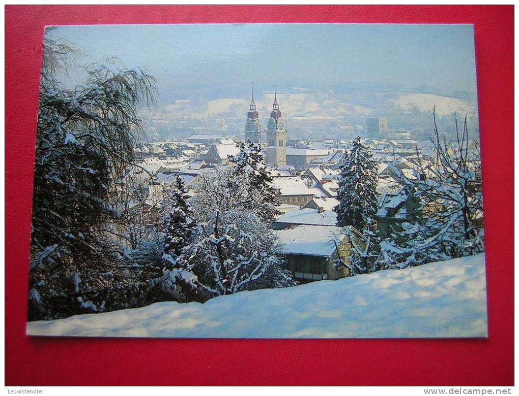 CPM-SUISSE-WINTERTHUR,BLICK VOM HEILIGBERG AUF DIE ALTSTADT-VOYAGEE 1983-TIMBRE / MARCOPHILIE-PHOTO RECTO/VERSO - Winterthur