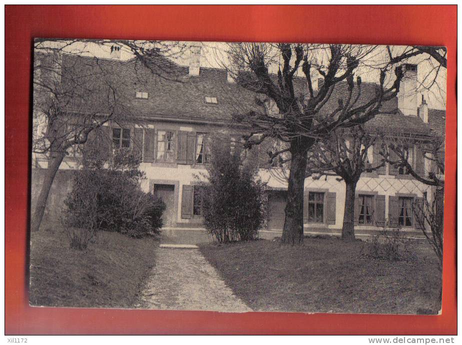 L149 Gorgier, Quartier Des Prises,Maison De Maître. Cachet Gorgier 1916,Carte-Photo, Traces De Colle Au Dos. - Gorgier