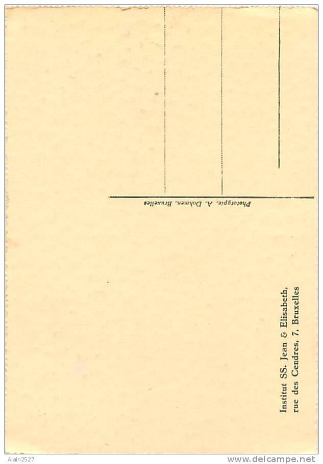 CPM - BRUXELLES - Institut Ss. Jean & Elisabeth, Rue Des Cendres, 7 - Façade Principale (A. Dohmen, Bruxelles) - Enseignement, Ecoles Et Universités