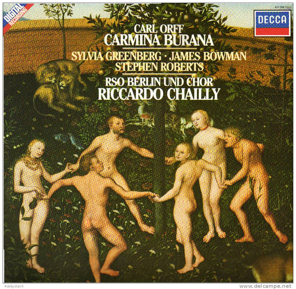 * LP * ORFF: CARMINA BURANA - RICCARDO CHAILLY (Digital Recording 1984 Ex-!!!) - Klassiekers