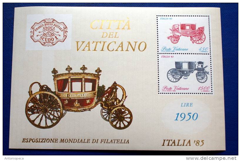 VATICAN 1985 SPLENDID SHEET ITALIA 85  MNH** - Blocchi E Foglietti