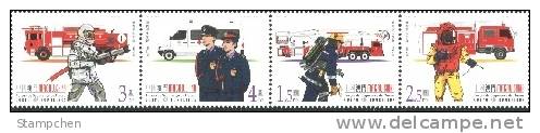 2001 Macau/Macao Stamps - Fireman In Fire Service Fire Fighting Truck Police Ambulance - Politie En Rijkswacht