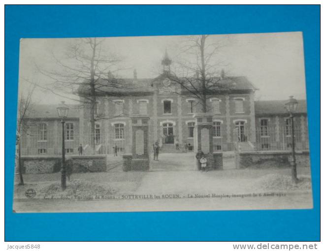 76) Sotteville-les-rouen - N° 670 - Le Nouvel Hospice, Inauguré Le 6 Avril 1912 - Année 1916 - EDIT . C.V - Sotteville Les Rouen