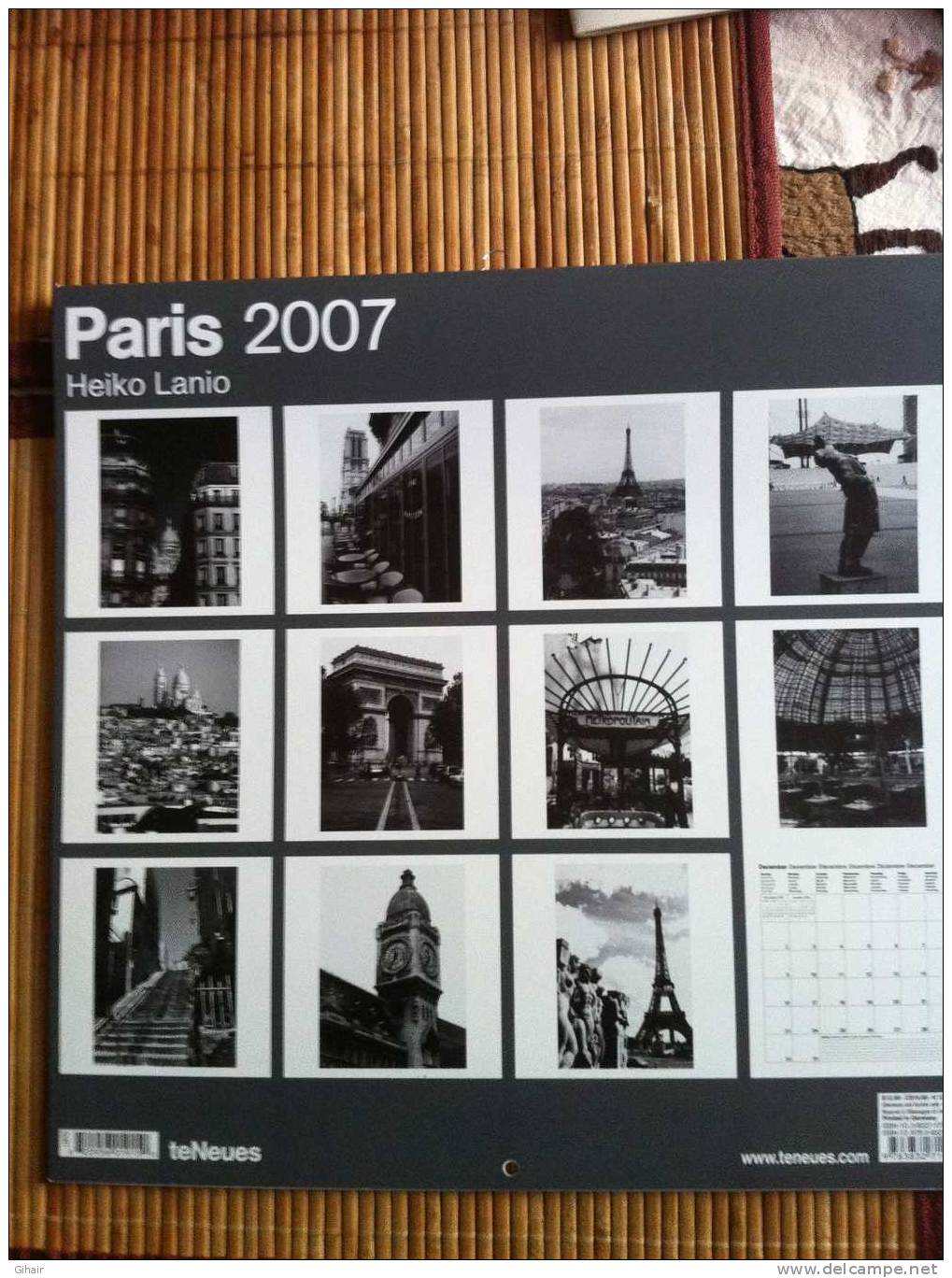 Calendrier 2007, Paris - Groot Formaat: 2001-...