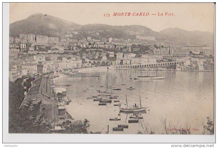 MONTE CARLO MONACO LE PORT BATEAUX DE CROISIERE BELLE CARTE - Port