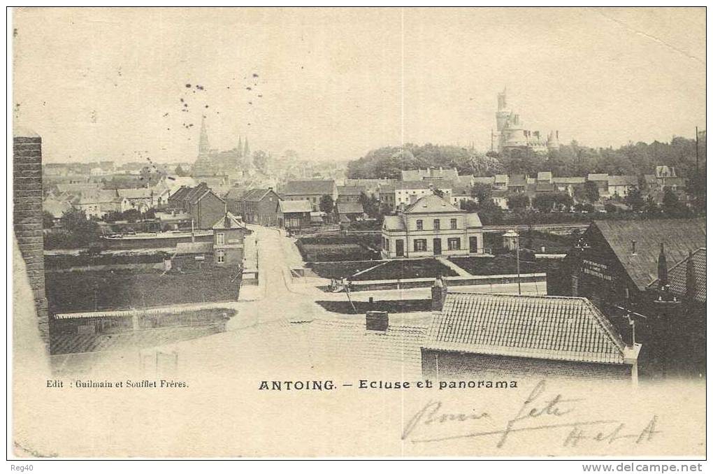 BELGIQUE -  ANTOING   -  Ecluse Et Panorama  -  PRECURSEUR - Antoing