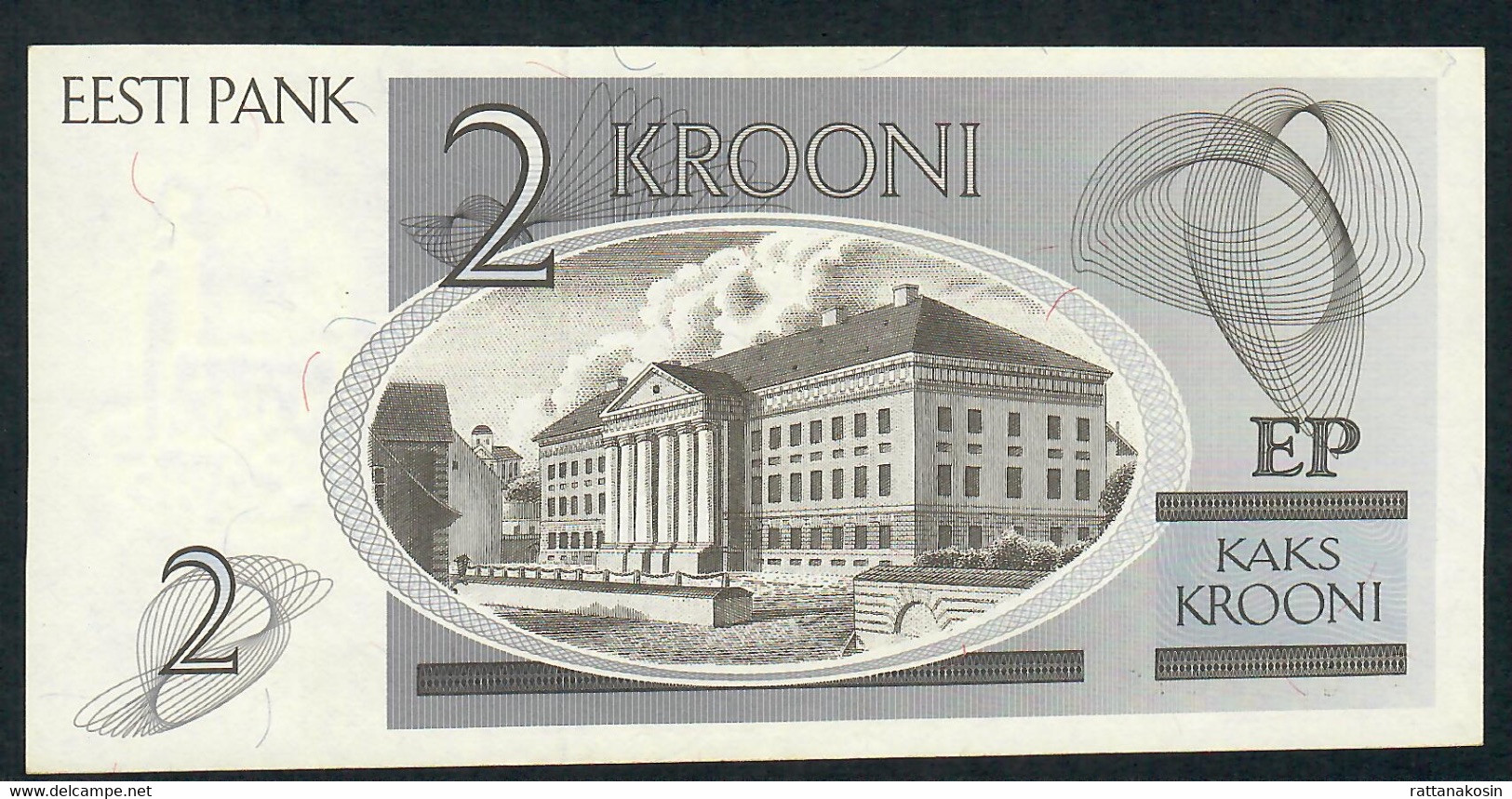 ESTONIA  P70  2  KROONI   1992 REPLACEMENT   UNC. - Estonia