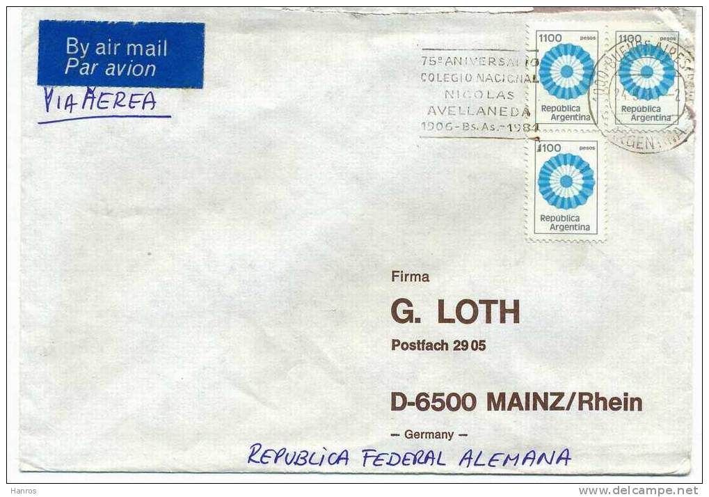 Luftpost-Brief, 24.09.1981, Buenes-Aires – Mainz, - Sonstige & Ohne Zuordnung