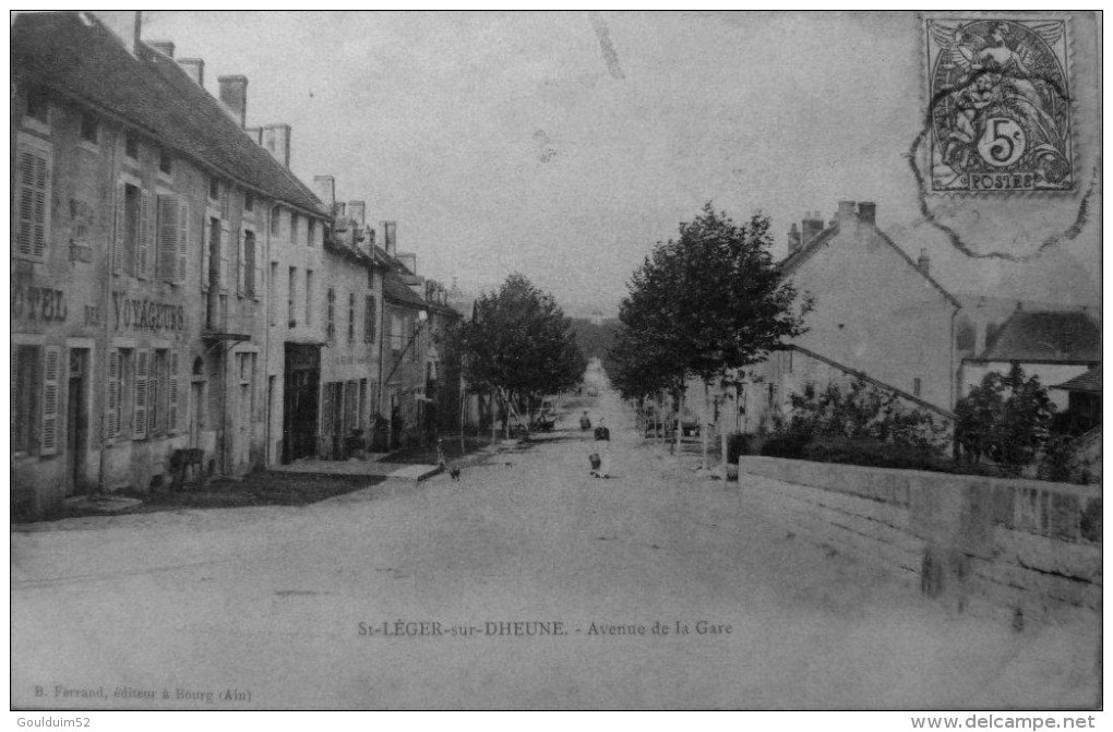 St Léger Sur Dheune : Avenue De La Gare - Autres & Non Classés