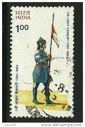 ● INDIA - 1984 - Cavaliere  - N. 791 Usato , Serie Compl.  - Cat. ? €  - Lotto 268 - Used Stamps