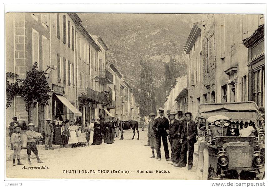 Carte Postale Ancienne Chatillon En Diois - Rue Des Rectus - Châtillon-en-Diois