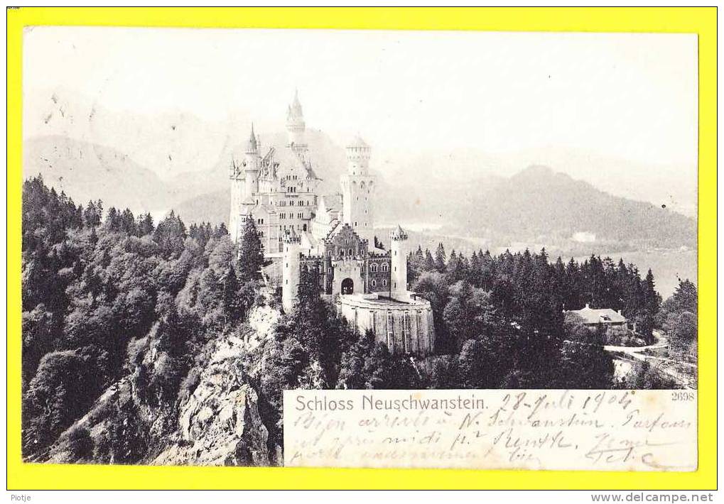 * Füssen (Bayern - Deutschland) * Schloss Neuschwanstein, Kasteel, Chateau, Castle, Old Cpa - Fuessen