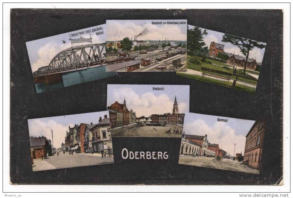 GERMANY - ODERBERG, Bahnhof, Railway Station, Bridge, 1915. - Oderberg