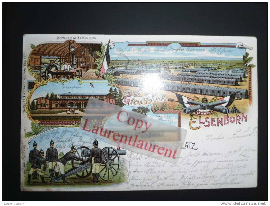 ELSENBORN - Gruss Von Truppen Ubungsplatz - Postkarte - 1904 - Elsenborn (camp)