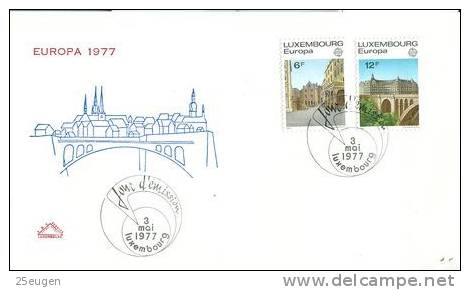 LUXEMBOURG 1977 EUROPA CEPT FDC - 1977