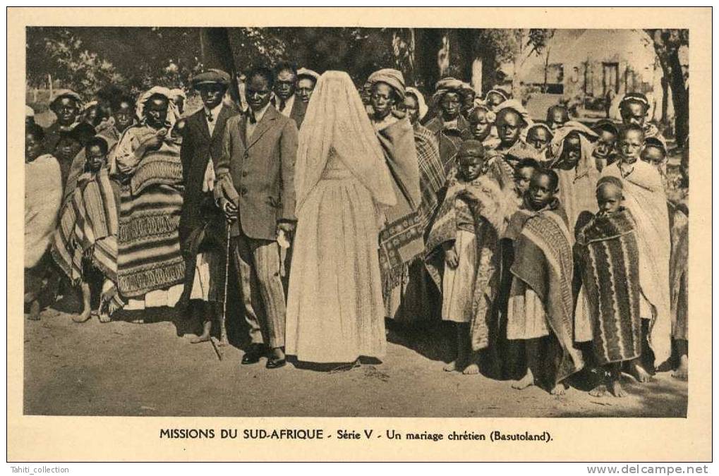 MISSIONS DU SUD-AFRIQUE - Un Mariage Chrétien  Au  Basutoland - Missions