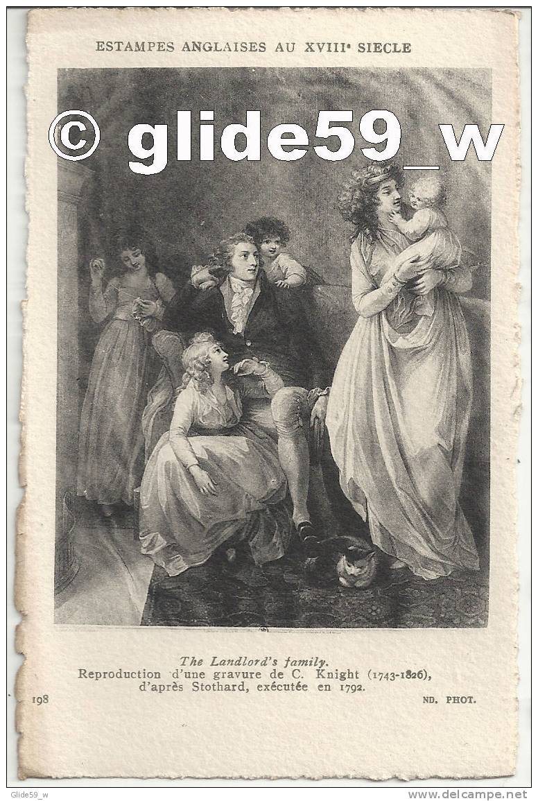 Estampes Anglaises Au 18è S. - The Landlord's Family - Reproduction D'une Gravure De C. Knight (1743-1826) ... - NEUVE ! - Peintures & Tableaux