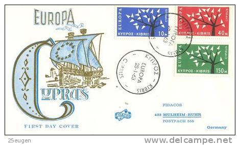 CYPRUS  1962 EUROPA CEPT FDC - 1962