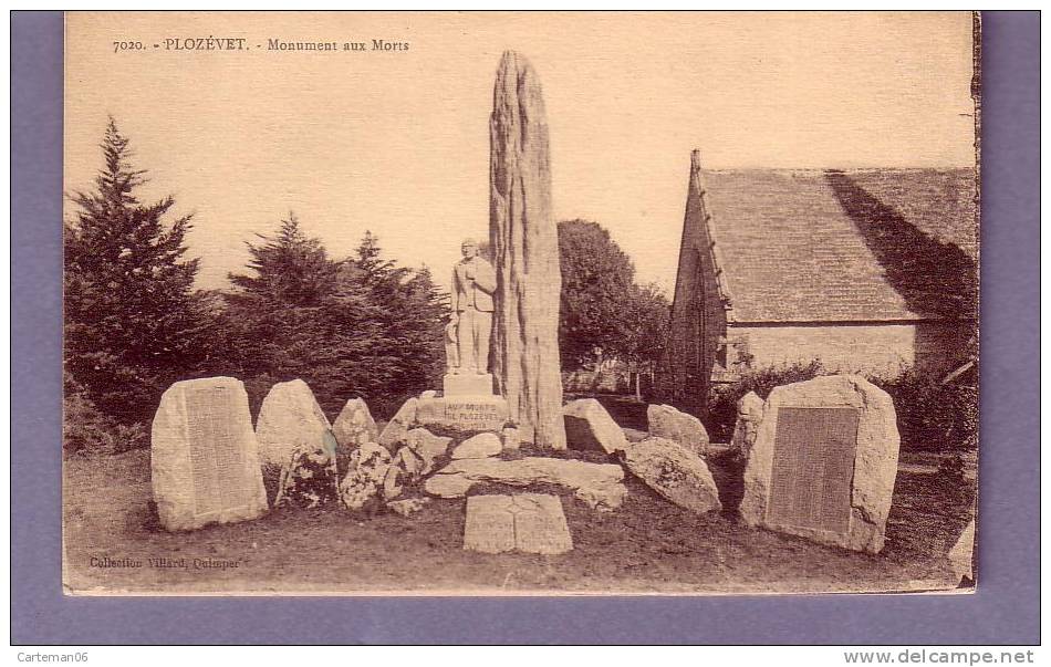 29 - Plozévet - Monument Aux Morts - Villard N°7020 - Plozevet