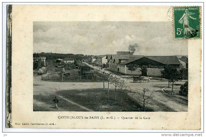 47 - CASTELJALOUX LES BAINS . QUARTIER DE LA GARE . - Casteljaloux