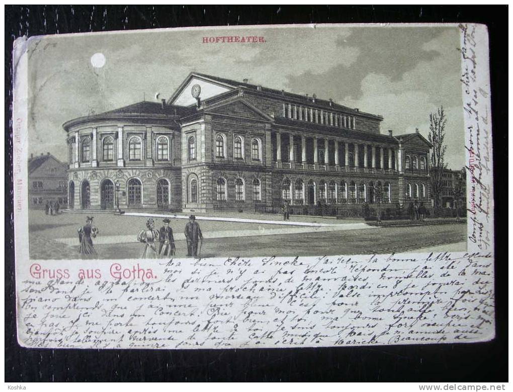GOTHA - Gruss Aus - Hoftheater - 1900 - Zieher  - Lot 8 - - Gotha
