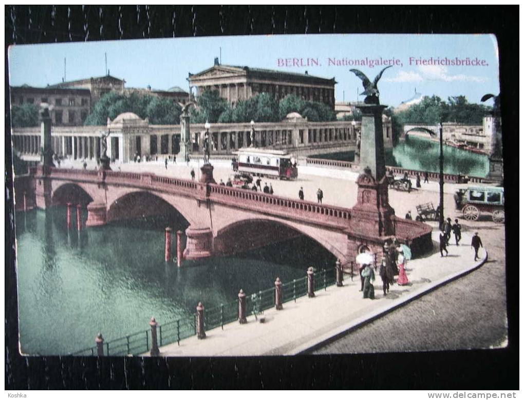 BERLIN - Nationalgalerie - Friedrichsbrücke - +/- 1910 - Strassenbahn - Tram - S & G - Lot 8 - - Friedrichshain