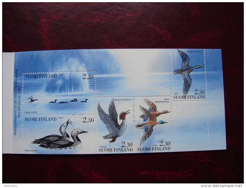 FINLANDE - Carnet N° C1189 - YT - 1993 - Oiseaux Aquatiques. - ** - TTB - Carnets