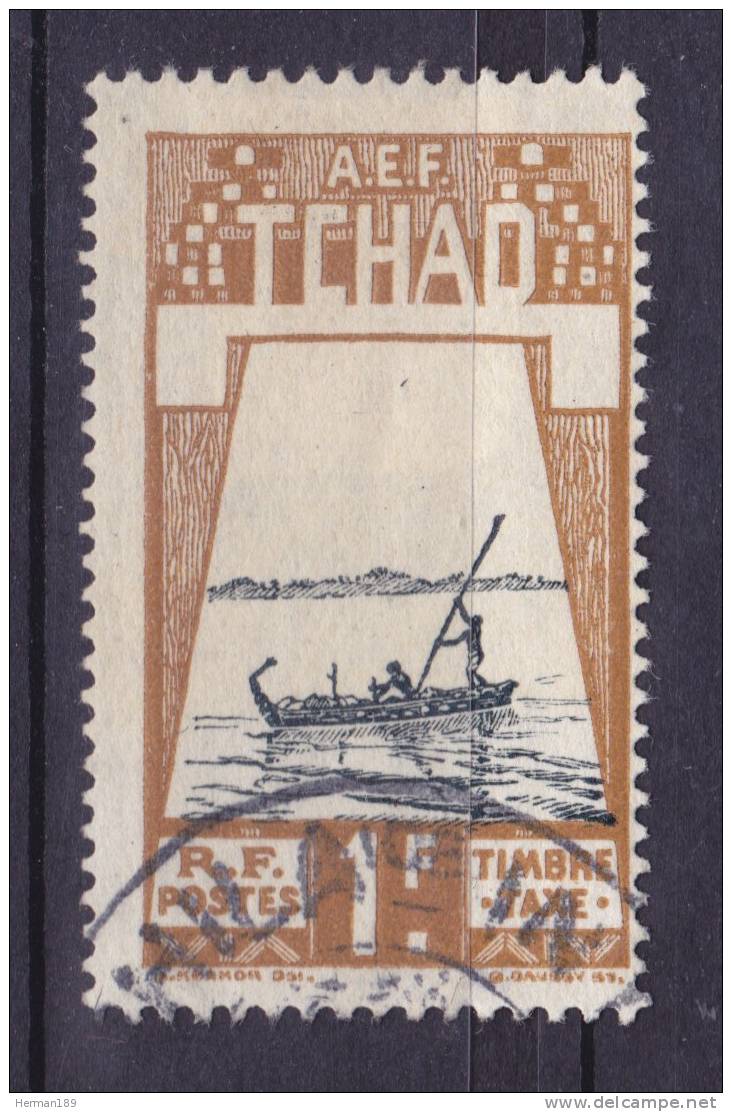 TCHAD TAXE N°  20 Oblitéré, TB, Cote: 3.50 &euro; - Other & Unclassified