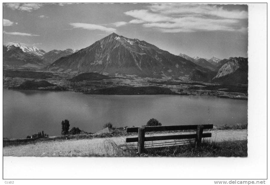 Blick Vom Margel Bei Schwanden-Sigriswil Auf Den Thunersee Und Niesen - Schwanden Bei Brienz