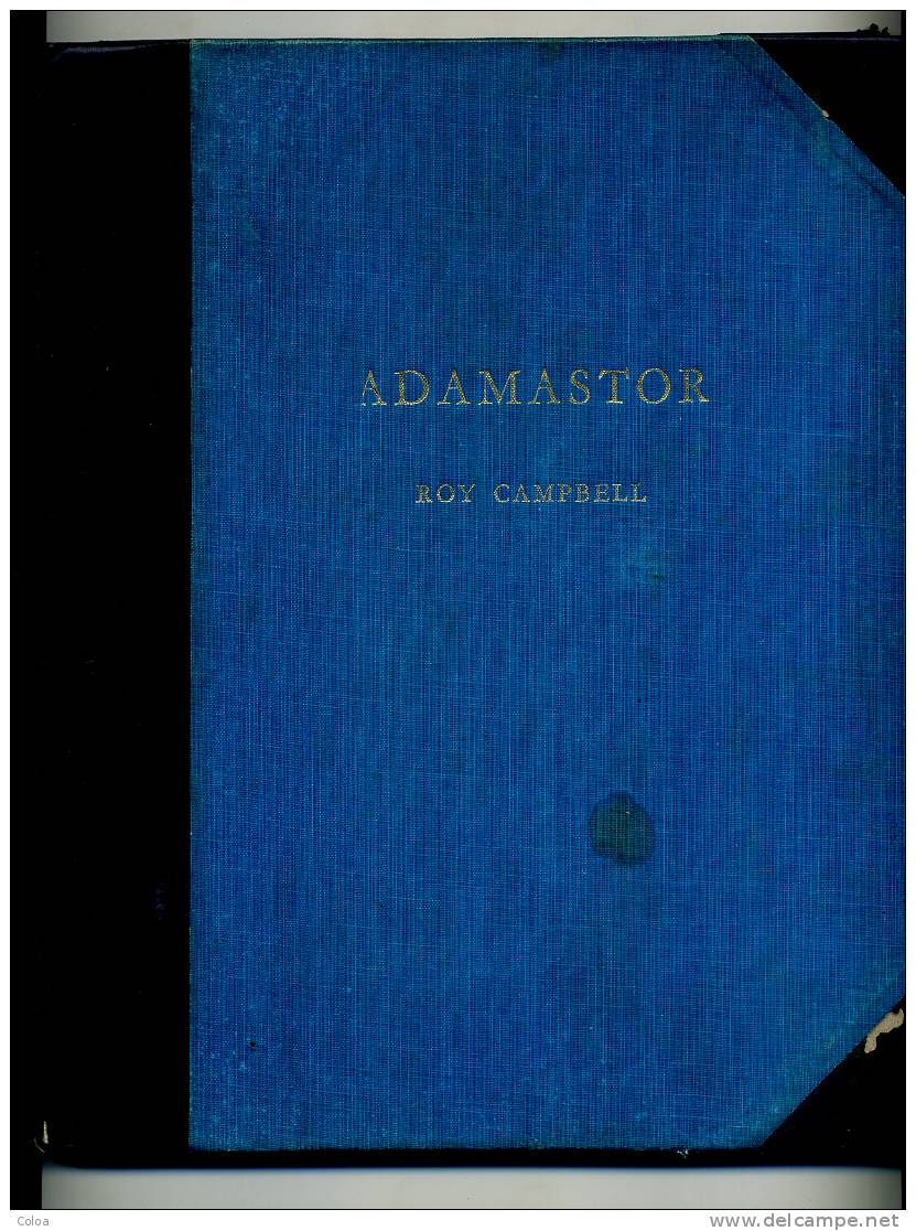 Roy CAMPBELL «Adamastor» 1950 - Lyrik/Theater