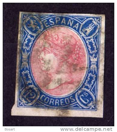 Espagne Isabelle II T.Ob.n°67 1865 N°67 C.23&euro; - Usati