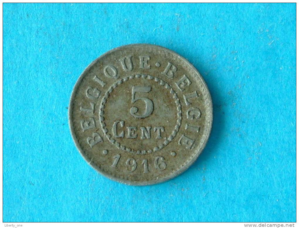 1916 FR/VL - 5 Centiem ( Morin 441 - For Grade, Please See Photo ) ! - 5 Cent