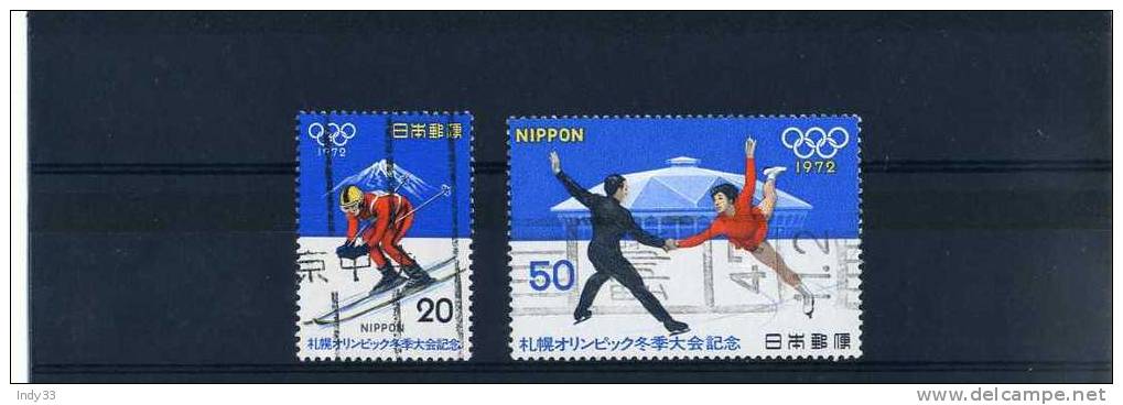 - JAPON . TIMBRES DE 1972 OBLITERES - Used Stamps