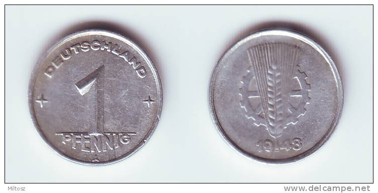Germany DDR 1 Pfennig 1948 A - 1 Pfennig