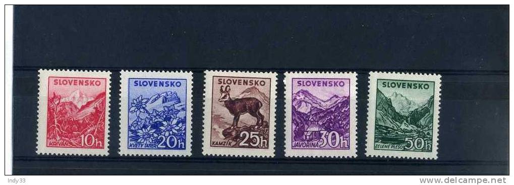 - SLOVAQUIE . TIMBRES DE 1939 . NEUFS SANS  CHARNIERE - Unused Stamps