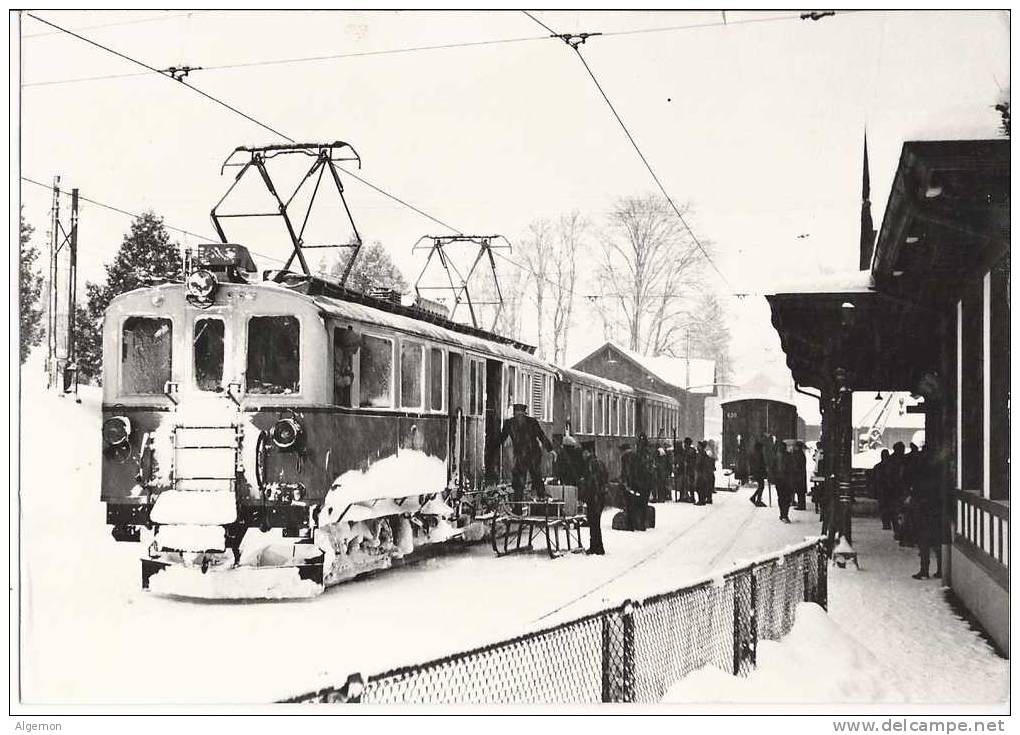 1707 - Chateau D´Oex Le Train En Gare 14.02.1965 - Autres & Non Classés