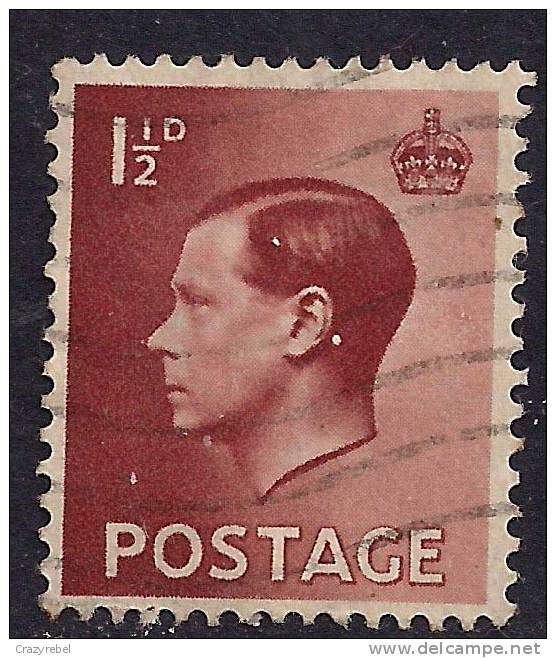 GB 1936 KEV111 USED BROWN 1 1/2d STAMP SG 459 (B303) - Oblitérés