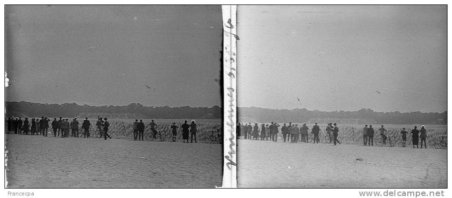 MA008 - AVIATION - VINCENNES 1925 - Démonstration En Vol  (Plaque Photo Inédite). - Diapositivas De Vidrio