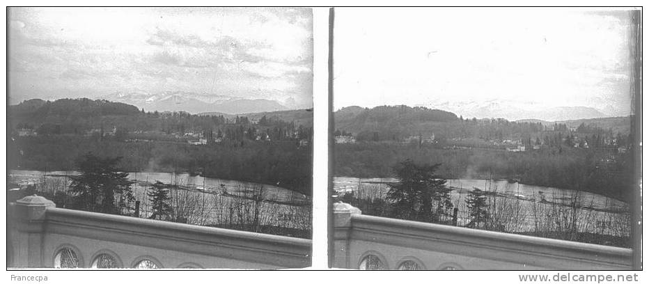 PLAQUE PHOTO VERRE STEREO - MA110 - PYRENEES  ATLANTIQUES - PAU - Diapositivas De Vidrio