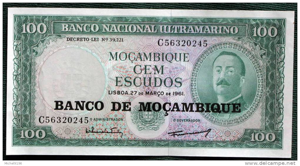 Billet De 100 Escudos Banque Du Moçambique - Mozambique