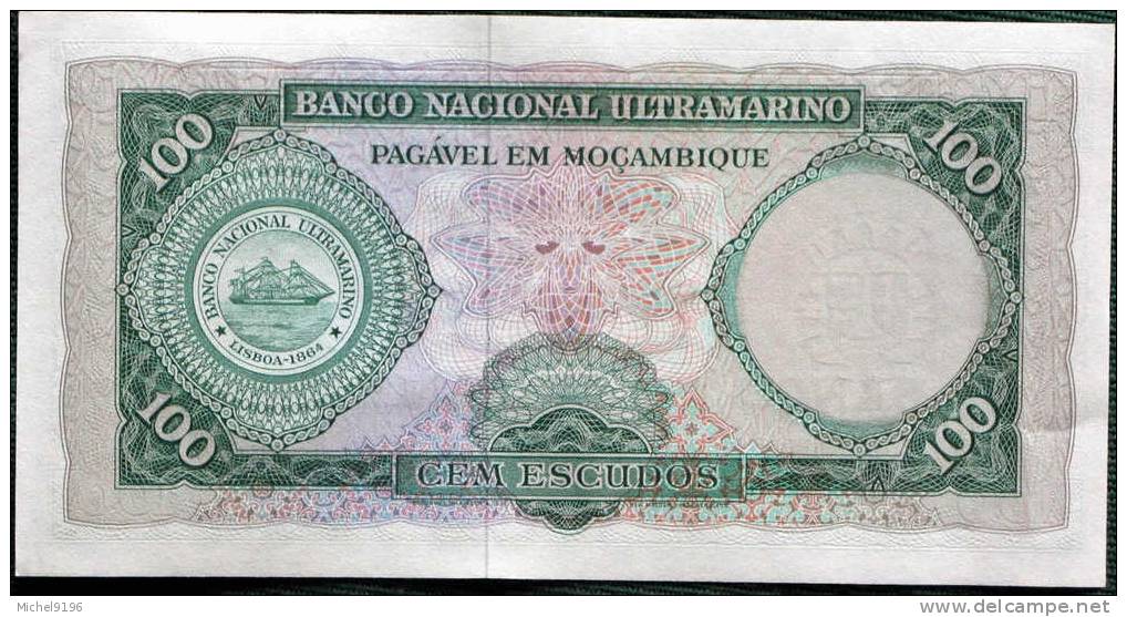 Billet De 100 Escudos Banque Du Moçambique - Mozambique