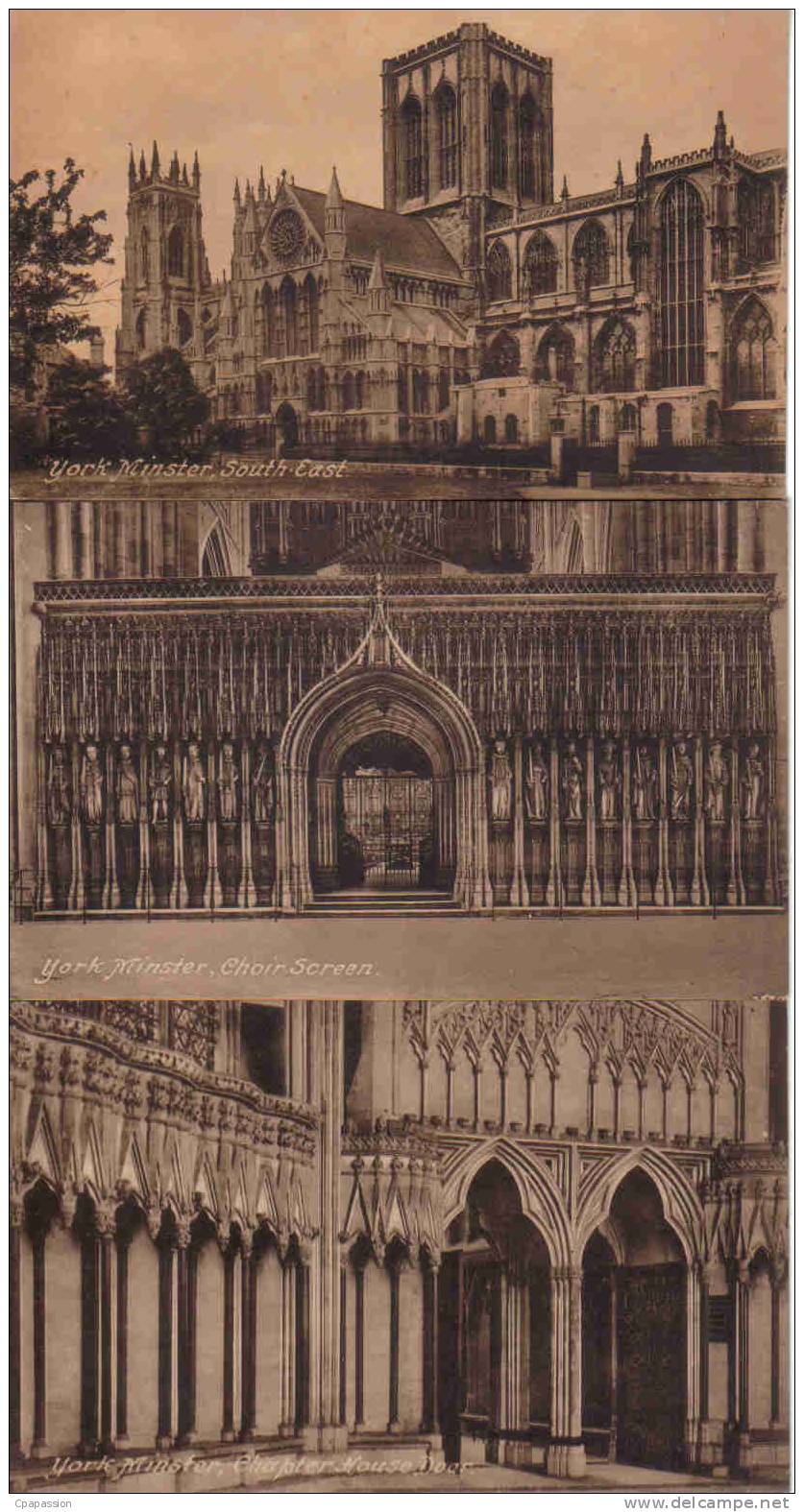 ENGLAND -UNITED KINGDOM- YORK  Minster- LOT De  10 Postcards Scannées -PAYPAL SANS FRAIS - 5 - 99 Cartoline