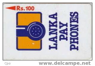 # SRI_LANKA 5 Lanka Pay Phone Rs100 Gpt  16SRLA Tres Bon Etat - Sri Lanka (Ceylon)