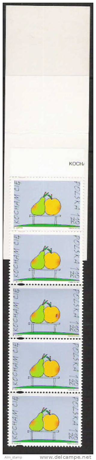 2002 Polen  Carnet  / Booklet  Mi. 3951 ** MNH   Grußmarke Zum Valentinstag - Postzegelboekjes