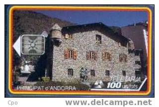 # ANDORRA 16 Maison De La Vallee 100 Sc5 12.93 20000ex Tres Bon Etat - Andorre