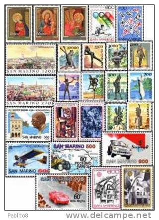 SAN MARINO 1987 ANNATA COMPLETA MNH - Komplette Jahrgänge