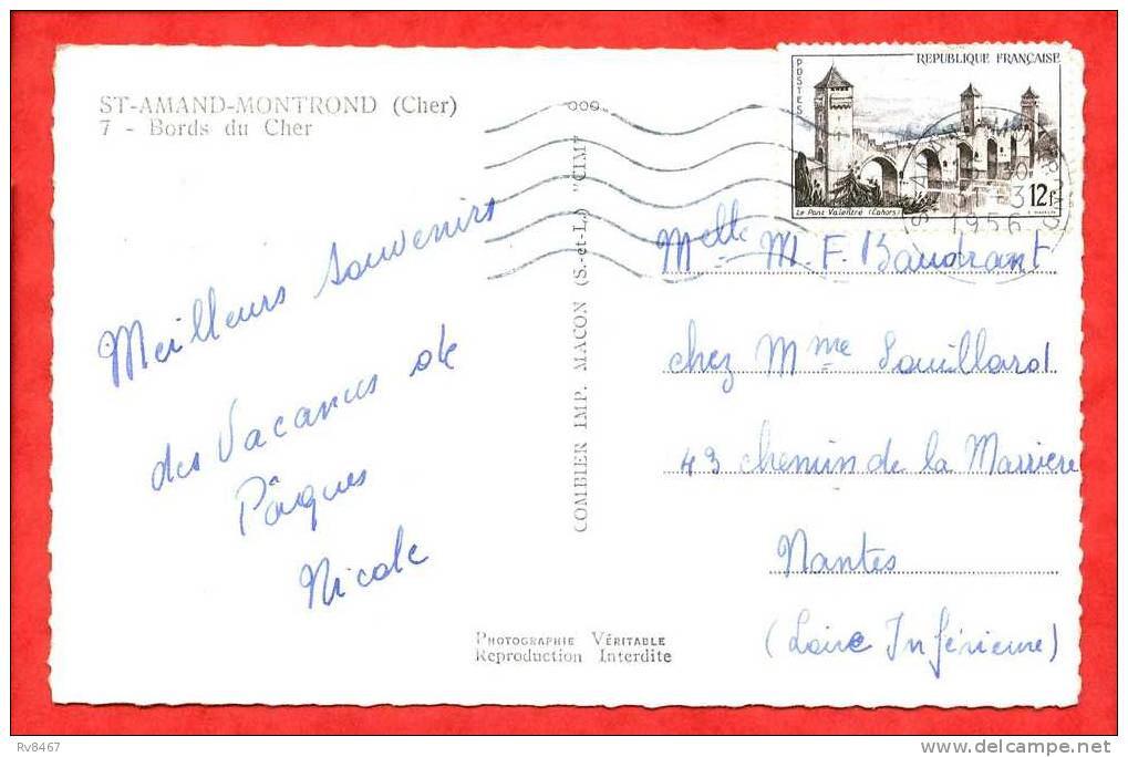 * SAINT AMAND MONTROND-Bords Du Cher-1956(Femmes Ou Enfants) - Saint-Amand-Montrond