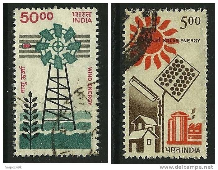 ● INDIA - 1986 - ENERGIA - N. 884 E 953 Usati , Serie Completa  - Cat. ? €  - Lotto 272 /74 - Used Stamps